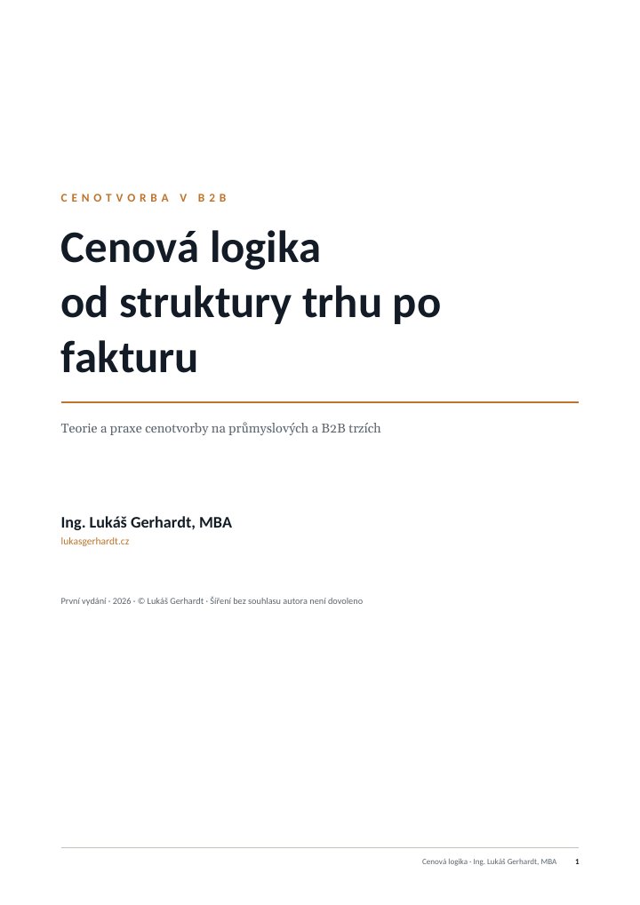 Cover of the book Cenová logika